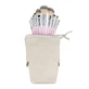 Ilu Basic Set of 10 makeup brushes + case, pink
