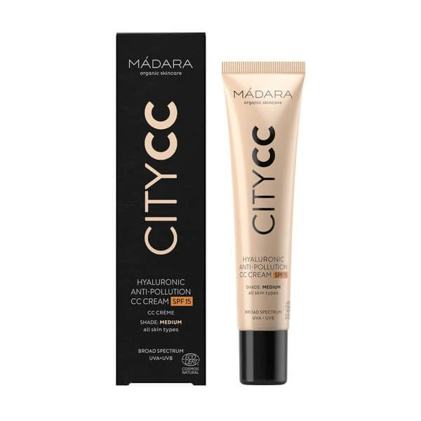 Madara Hyaluronic Anti-Pollution CC Cream SPF 15, Farbcreme, Medium Beige, 40 ml
