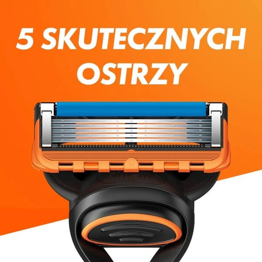 Set Gillette, aparat de ras Fusion5 + Fusion, gel de ras pentru piele sensibilă, 200 ml