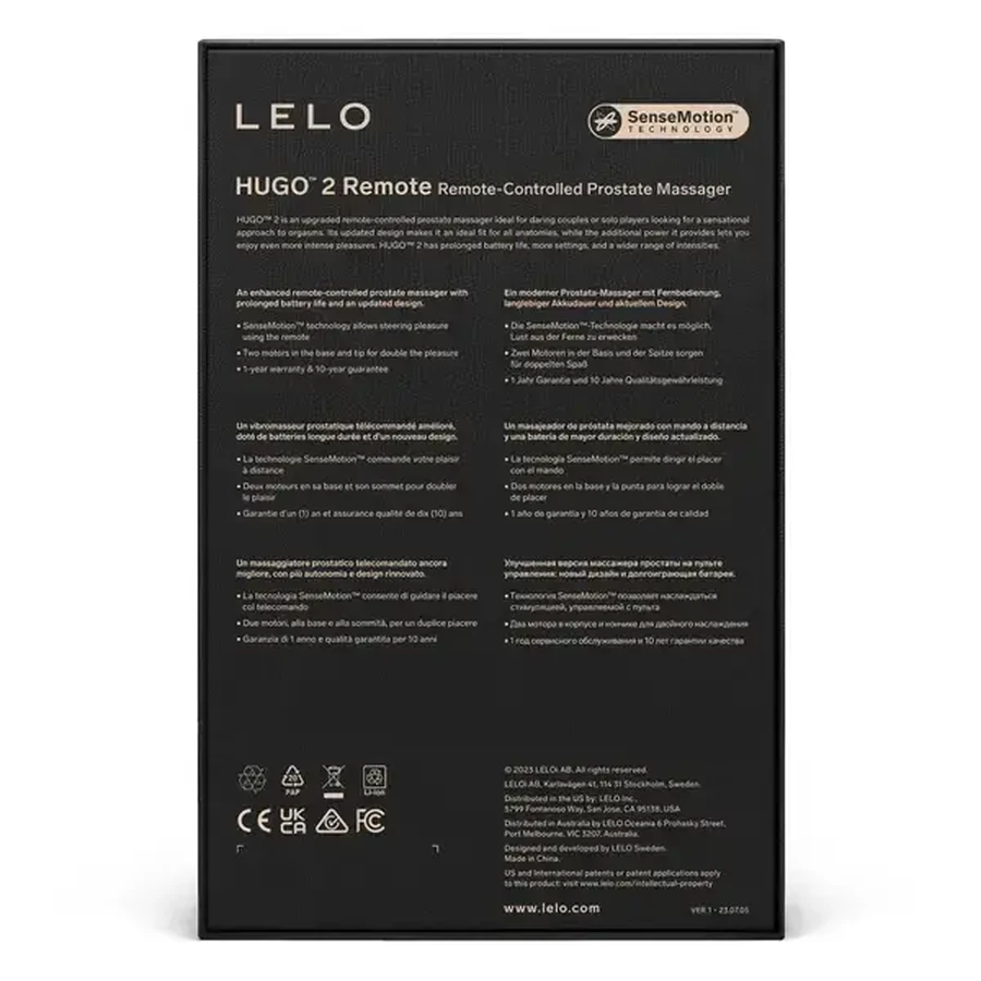 Lelo Hugo 2 Remote Green, masor de prostată cu telecomandă, 1 buc.