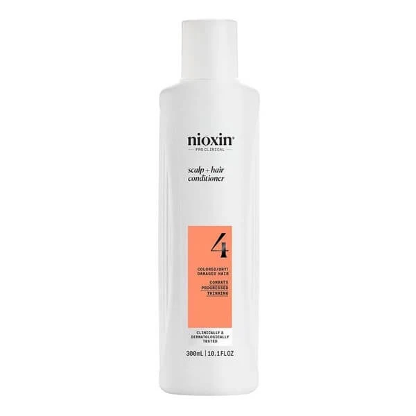 Nioxin System 4 Scalp + Hair Conditioner, Pflegespülung zur Stärkung von coloriertem Haar mit fortschreitender Ausdünnung, 300 ml