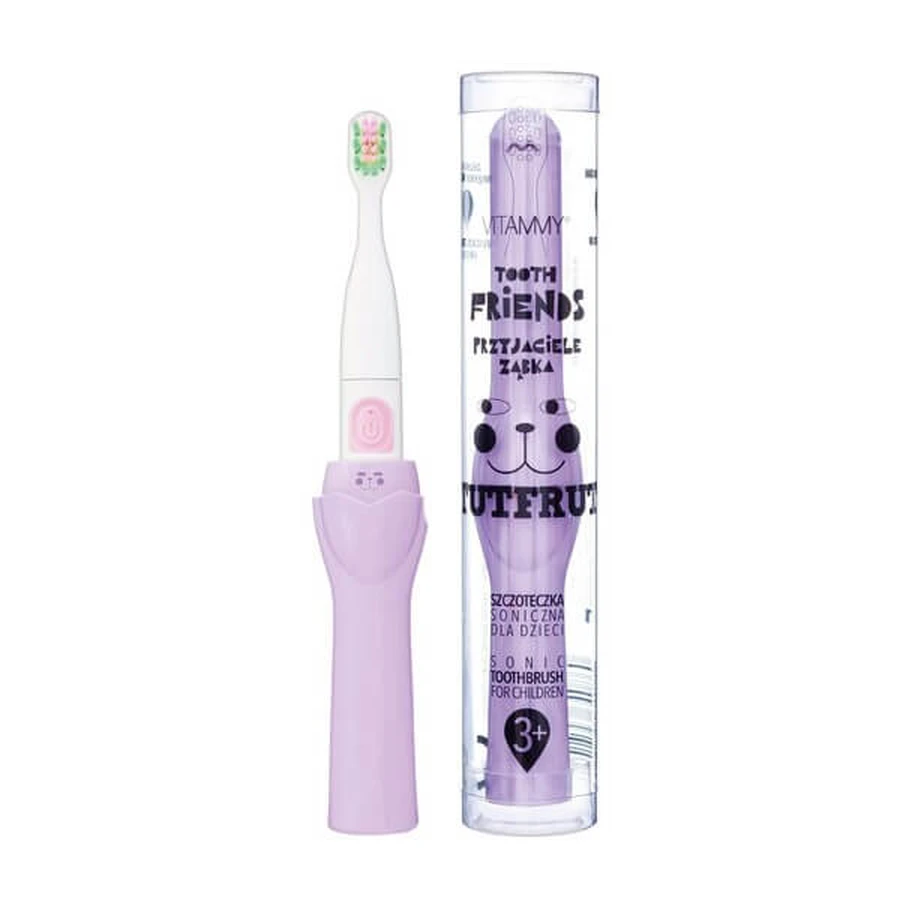 Vitammy Friends, brosse à dents sonique pour enfants, violet, 36 m+, 1 pc.