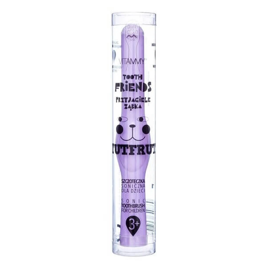 Vitammy Friends, brosse à dents sonique pour enfants, violet, 36 m+, 1 pc.