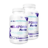 Satz von 2x Allnutrition Melatonin Forte, Tabletten, 120 Stück.