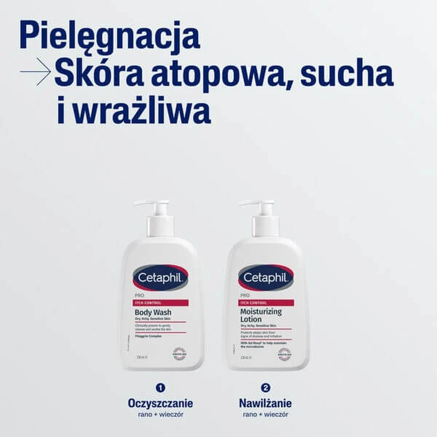 Cetaphil PRO Itch Control, loțiune hidratantă pentru față și corp, 236 ml