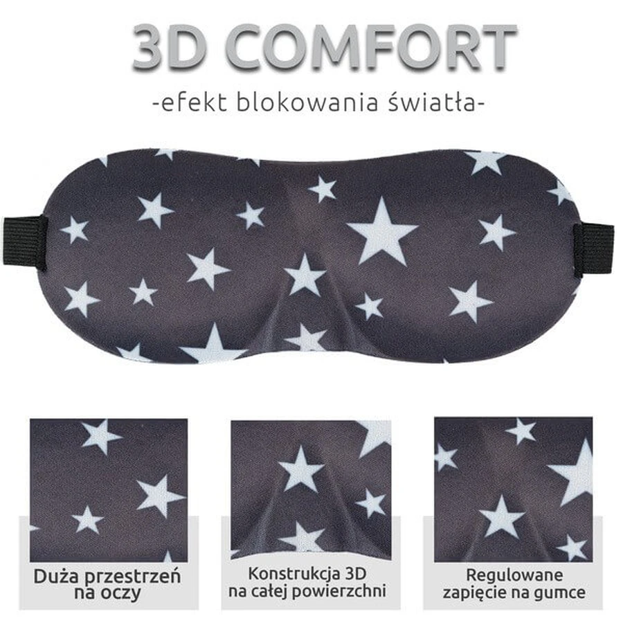 Waya 3D, venda para dormir, estrellas, 1 ud.