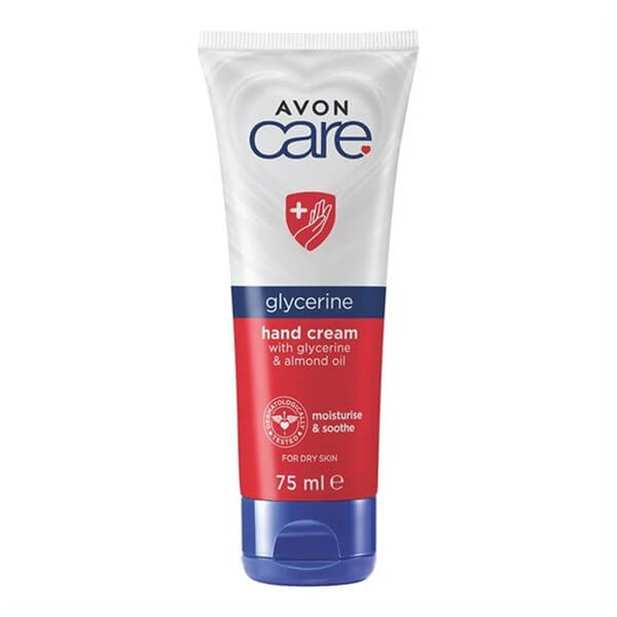 Avon Care, crema de manos con glicerina, 75 ml