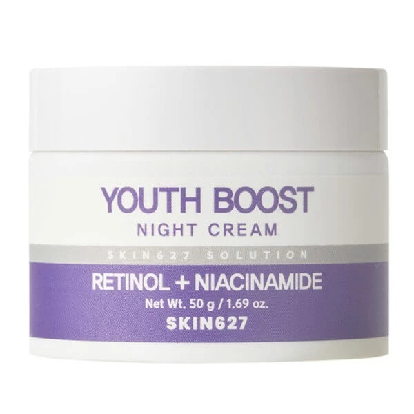 Skin627 Youth Boost, verjüngende Nachtcreme mit Retinol und Niacinamid, 50 g