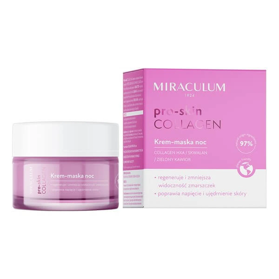 Miraculum Pro-Skin Colagen, cremă-mască de noapte, 50 ml