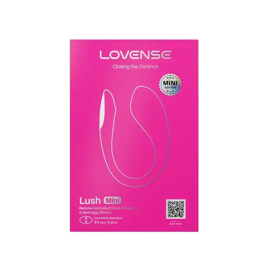 Lovense Lush Mini, vibrator cu ou controlat prin aplicație, roz, 1 buc.