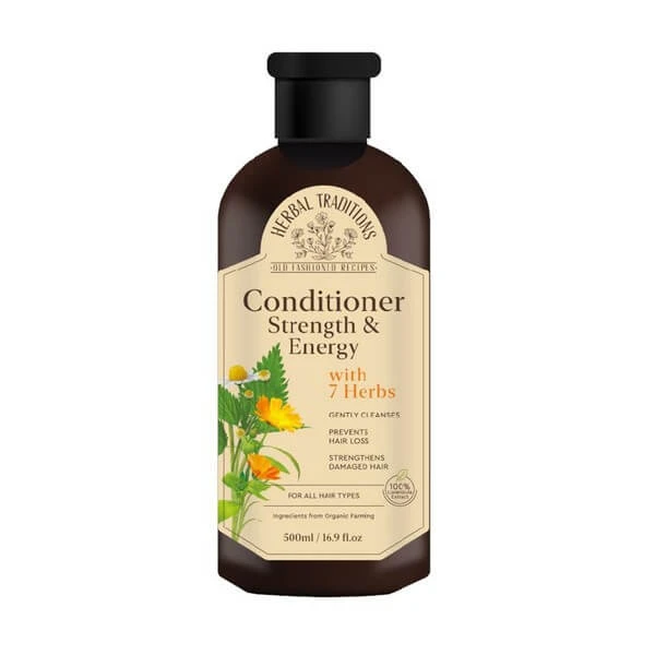 Herbal Traditions, Haarspülung mit 7 Kräutern, 500 ml