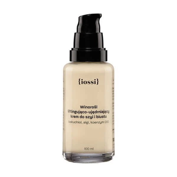 Iossi Vine, straffende und festigende Creme für Hals und Dekolleté mit Bacchio, 100 ml
