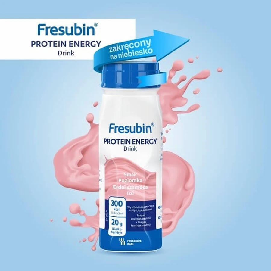 Boisson énergisante protéinée MIX Fresubin 16 x 200 ml (saveurs fraise et fruits tropicaux)