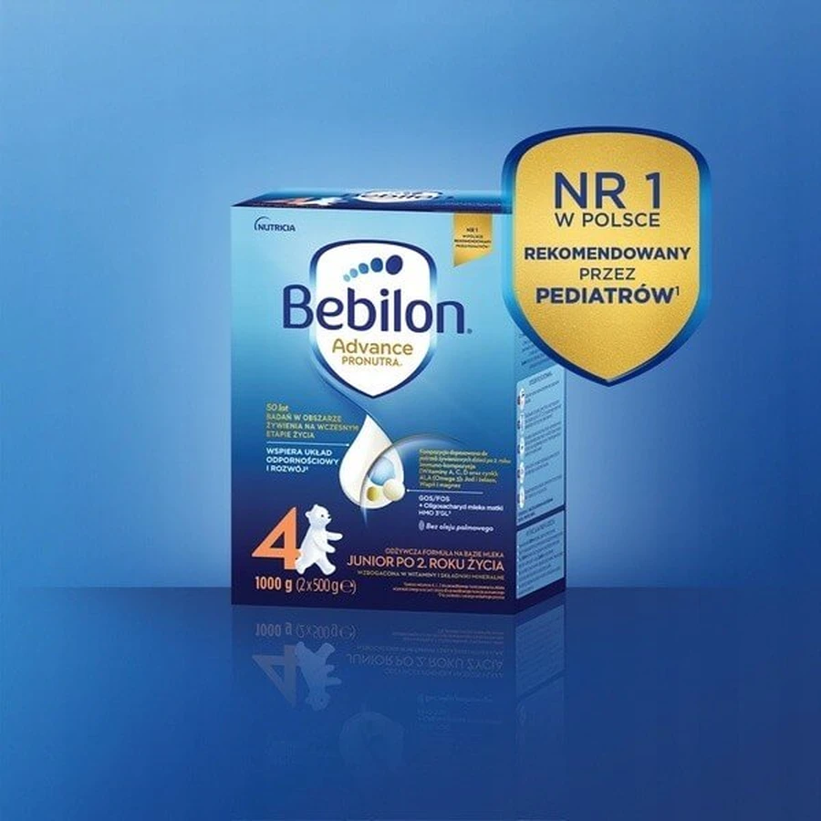 Set of 2 x Bebilon Advance Pronutra 3 Junior, 1000 g + Bioderma ABCDerm Cold-Cream, 1 l