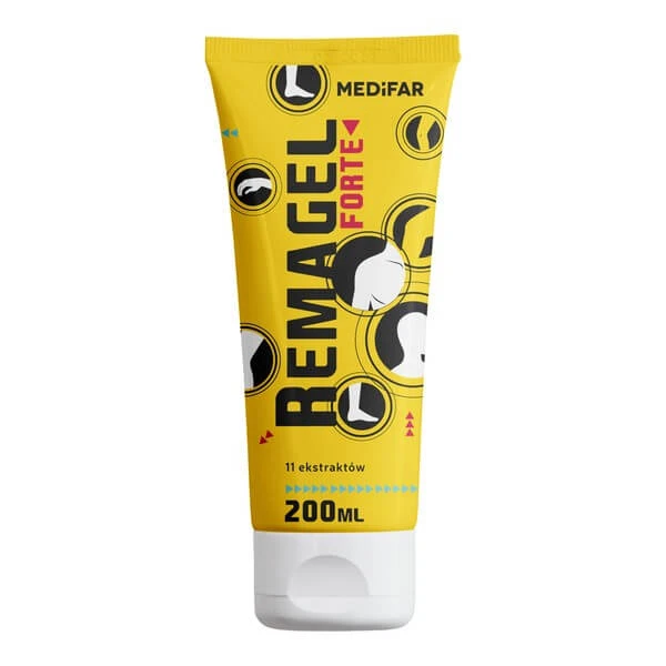 Medifar, Remagel Forte, Gel zur Pflege der durch Muskelverspannungen beanspruchten Haut, 200 ml