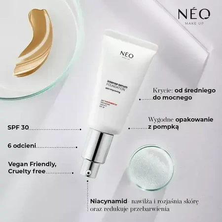 Neo Make Up Intense Serum, podkład satynowy, 05 GOLD, 30 ml: ceny i cechy
