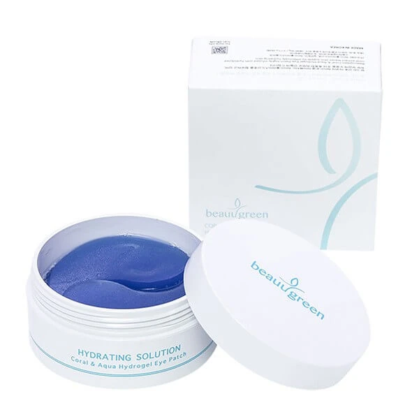 Beauugreen Coral & Aqua, Hydrogel-Augenpads, 60 Stück