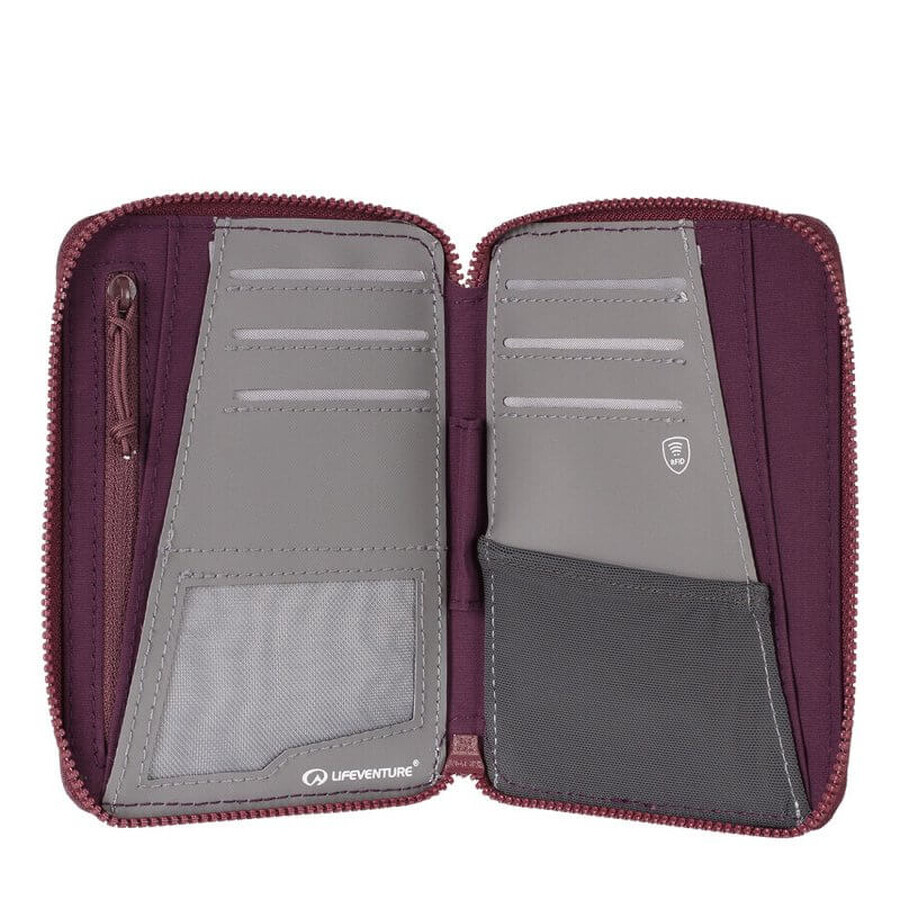 Portofel Mini pentru Documente cu Protectie RFID Purple