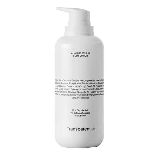 Transparent Lab AHA Smoothing Body Lotion, Körperlotion mit AHA-Säuren, 400 ml