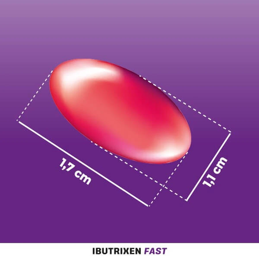 Ibutrixen Fast, 400 mg, capsule moi, 24 buc.