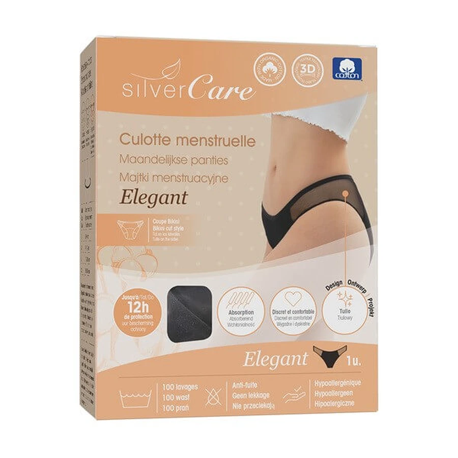 Silver Care Elegant, Mutandine mestruali, taglia L, 1 pz.