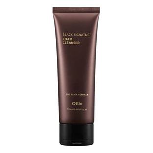 OTTIE Black Signature Foam Cleanser, Reinigungsschaum mit Schneckenschleim, 120 ml.