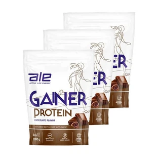 Lot de 3 x ALE Gainer Protéines Goût Chocolat