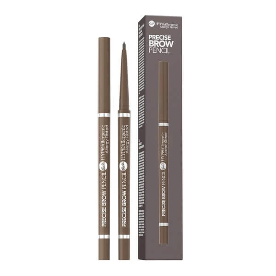 Bell Hypoallergenic Precise Brow Pencil, matita di precisione per sopracciglia, 02, 0,07 g
