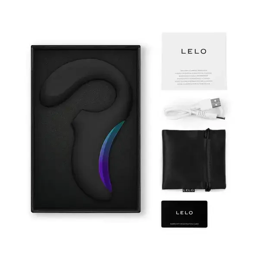Lelo Enigma Wave Black, vibrator sonic triplu, 1 buc.