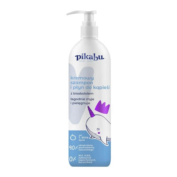 Pikabu Baby Care, cremiges Shampoo und Badelotion, 300 ml