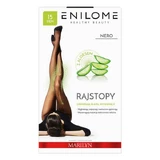Enilome Healthy Beauty Aloe, semi-matte tights, color Nero, size S, 15 DEN