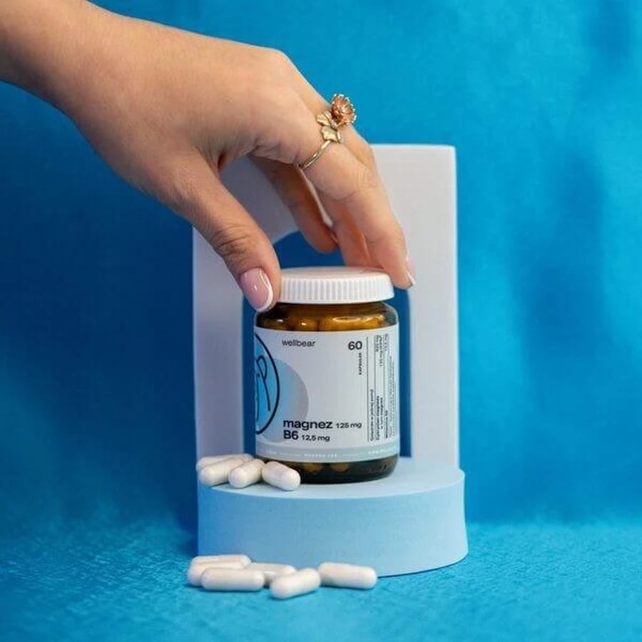 Wellbear Magnesium + Vitamine B6, capsules, 60 st.