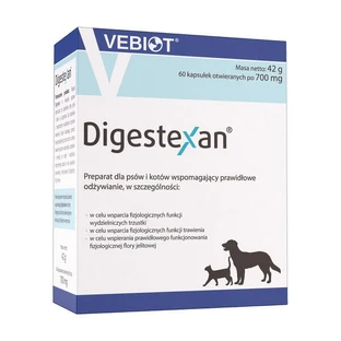 Vebiot Digestexan, pancreatic function support for dogs and cats, capsules, 60 pcs.
