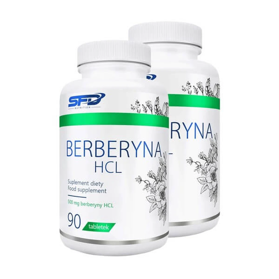 Set de 2x SFD Berberine HCl, comprimate, 90 buc.