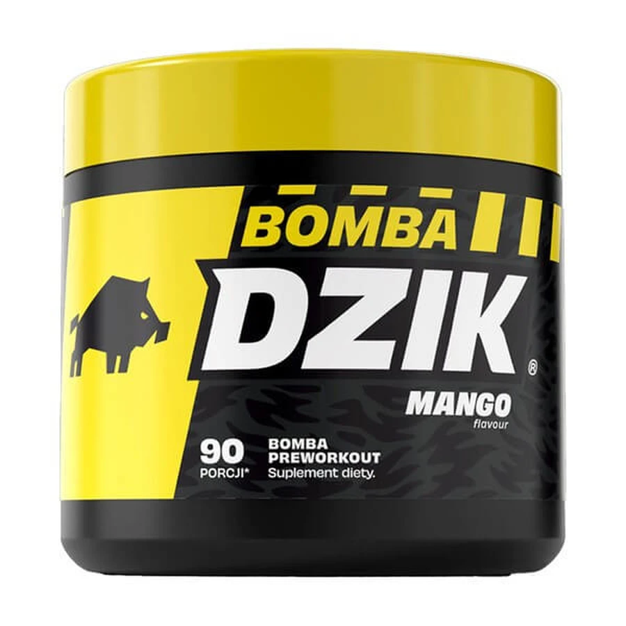 Dzik Bomba Preworkout Mango, proszek, smak mango, 300 g: ceny i cechy