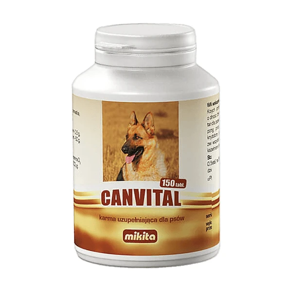 Mikita Canvital, Ergänzungsfuttermittel für Hunde, Tabletten, 150 Stück