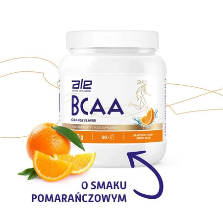 ALE BCAA Orange Flavor, poudre, 500 g