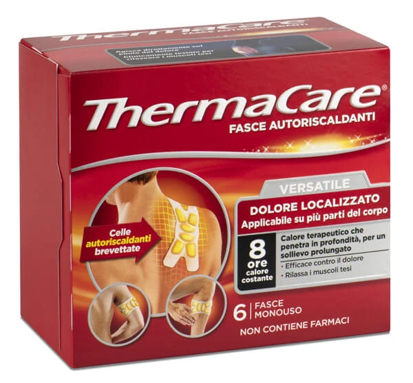 Thermacare Vielseitige wärmende Bänder 6 Stück Thermotherapie Muskelschmerzen