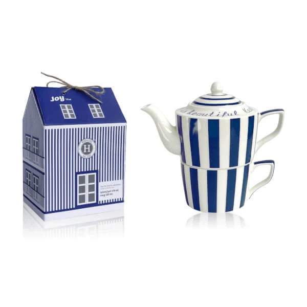 Tea For One Joy blau - Teekanne und Becher