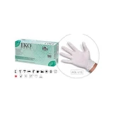 Mănuși din latex cu suprafață netedă talcată 100 bucăți Articolul Eko 7