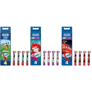 Oral-B Kids capete de înlocuire CARS/MICKIE/PRINCESS 4 PIECES