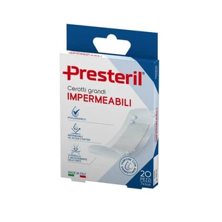 PRESTERIL Plastry wodoodporne duże 7x3 cm - 20 sztuk