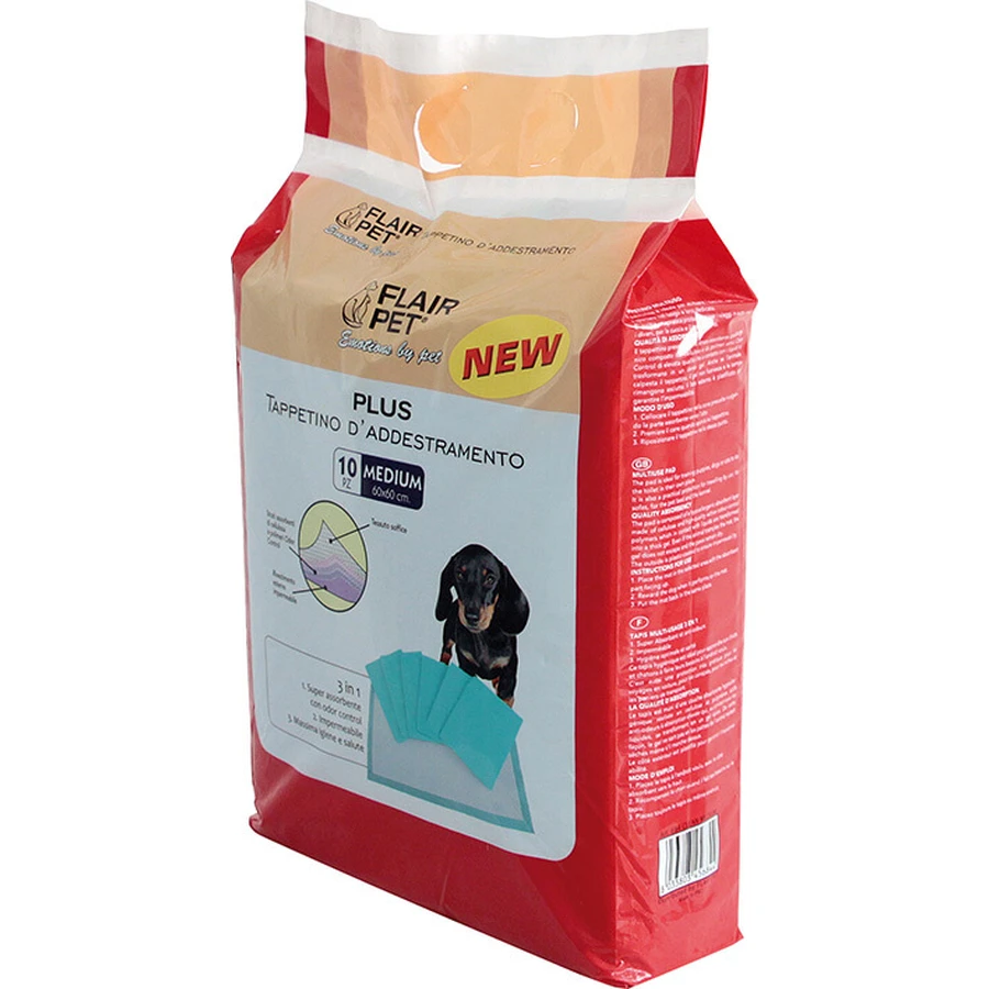PETS&HUGS HIGIENIC RUG PLUS 60x60 CM 10 PZ