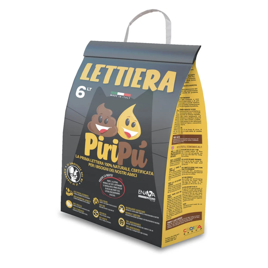 PIRIPU' CLASSIC ARENA PARA GATOS 100% NATURAL 6 LT
