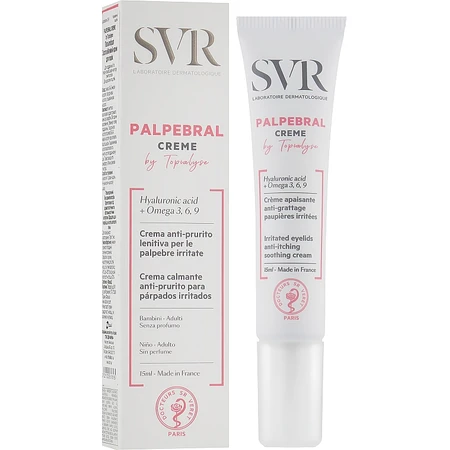 Crema cu efect anti-inflamator Topialyse Palpebral, 15 ml, Svr