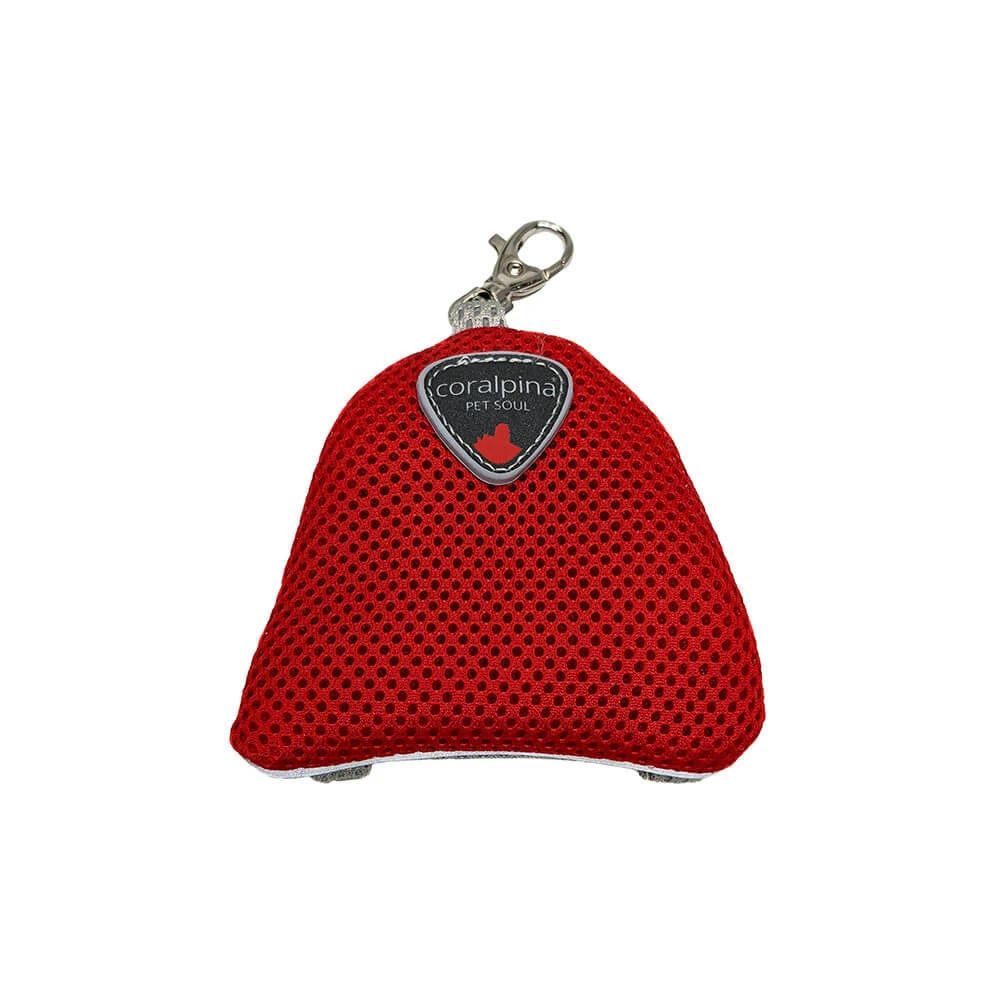 CORALPINA HUNDETOILETTENBEUTELHALTER RUCKSACK 5TOWERS ROT