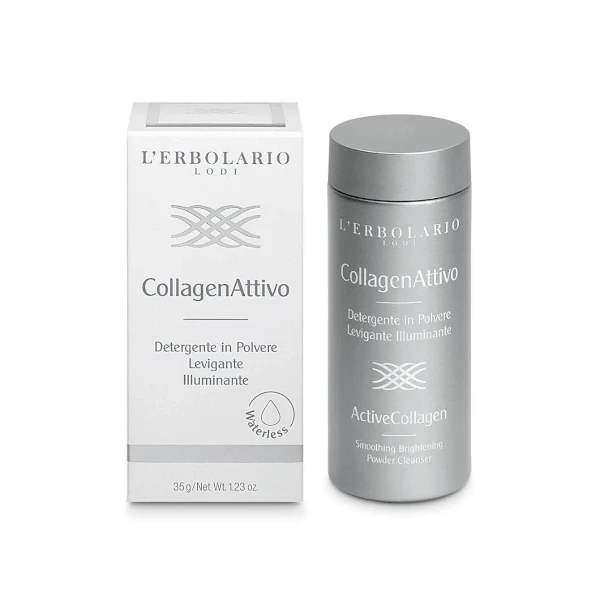 L'Erbolario CollagenAttivo - Reinigungspuder für strahlende und geglättete Haut, 35 g