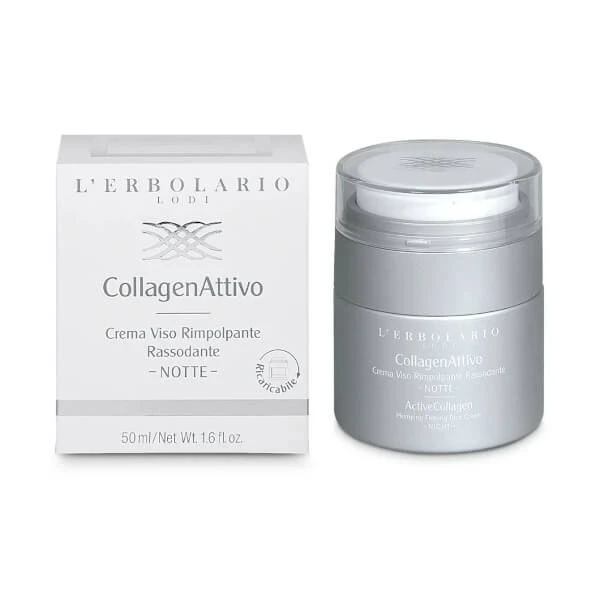 L'Erbolario CollagenAttivo - Straffende und aufpolsternde Gesichtsbehandlung für die Nacht, 50 ml