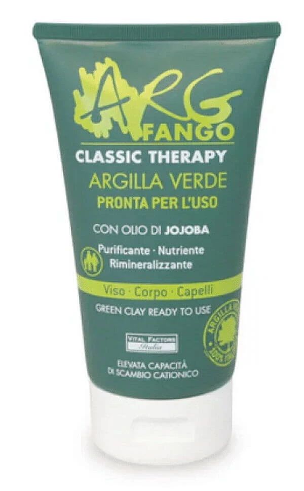 Argfango Classic Therapy Green Clay Ready For Use For Face Body And Hair 150 Ml