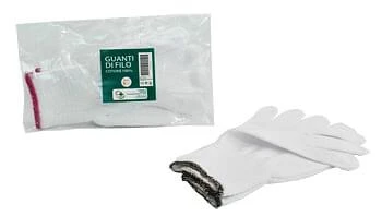 100% weiße Baumwolle Faden Handschuh für dermatologische Allergien 7 1 Paar
